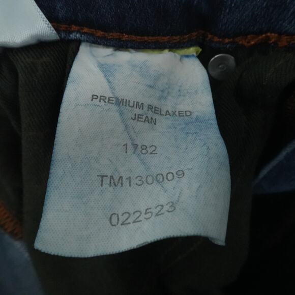 Tecovas Jeans Mens 30X30 Blue Denim Relaxed Straight Stretch Western Cowboy - Picture 4 of 14